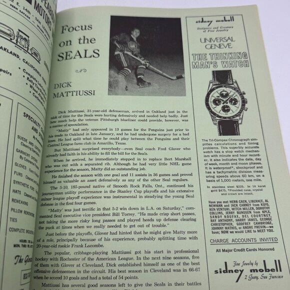 NHL Stanley Cup Vintage Program Signed By Garry Jarrett Oakland Golden Seals - Picture 5 of 8